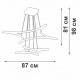 Подвесной светильник Vitaluce V2511DT-0/4+4S V2511DT
