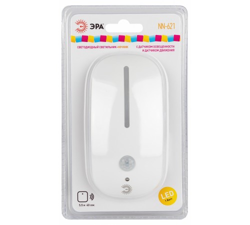 Ночник Эра NN-621-LS-MS-W Ночник Эра NN-621-LS-MS-W