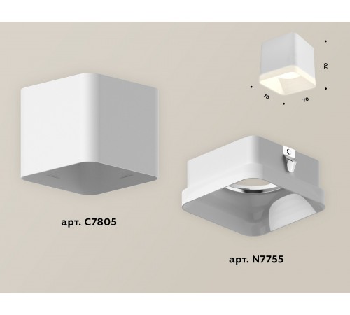 Накладной светильник Ambrella Light XS7805040 XS Накладной светильник Ambrella Light XS7805040 XS