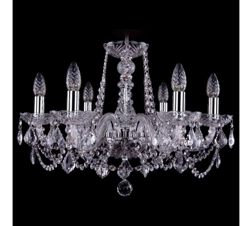 Подвесная люстра Bohemia Ivele Crystal 1402/6/195/Ni/Leafs 1402 Подвесная люстра Bohemia Ivele Crystal 1402/6/195/Ni/Leafs 1402