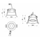 Встраиваемый светильник iLedex 107-7W-D64-4000K-24DG-WH Mars