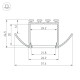 Профиль встраиваемый Arlight 016444 PLS-LOCK-H25-FA-2000 ANOD