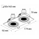 Встраиваемый светильник Italline SAG203-4 white/white SAG203-4