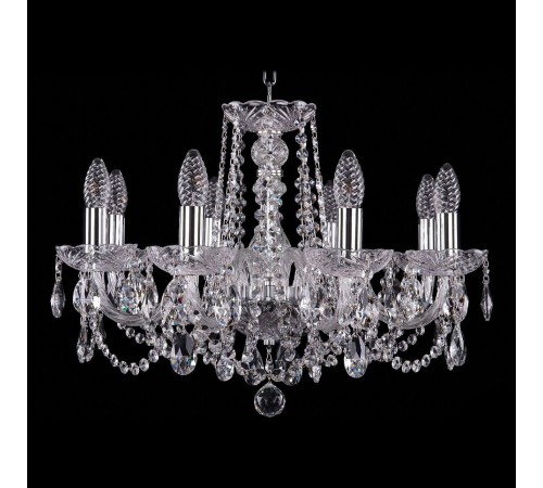 Подвесная люстра Bohemia Ivele Crystal 1402/8/195/Ni 1402