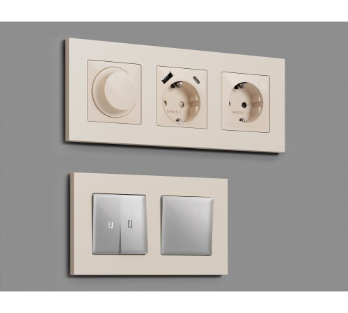 Рамка на 1 пост Ambrella Volt AF250331 Qubi Рамка на 1 пост Ambrella Volt AF250331 Qubi