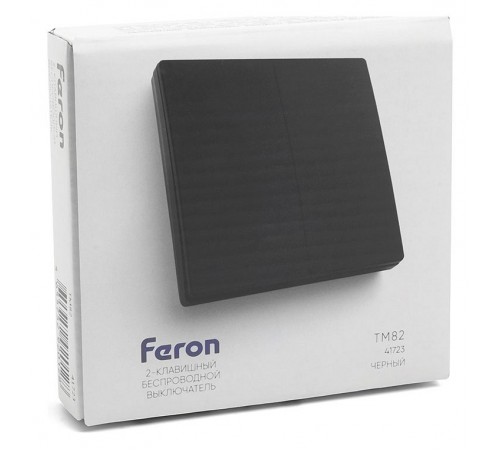 Выключатель беспроводной двухклавишный Feron 41723 Tm 82 Выключатель беспроводной двухклавишный Feron 41723 Tm 82