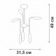 Люстра на штанге Vitaluce V3022-1/6PL V3022