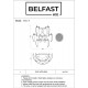 Накладной светильник Belfast 6002-W CH WH Dublin