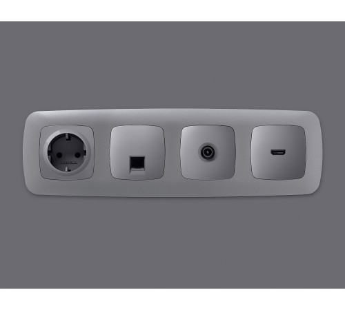 Накладка для розетки RJ-11 или RJ-45 Ambrella Volt OP5120 Quant Накладка для розетки RJ-11 или RJ-45 Ambrella Volt OP5120 Quant