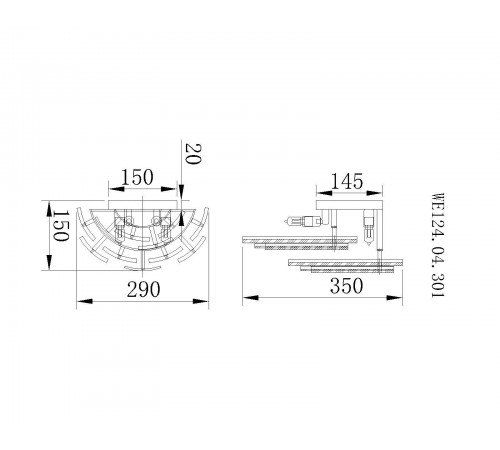 Накладной светильник Wertmark WE124.04.301 Agati