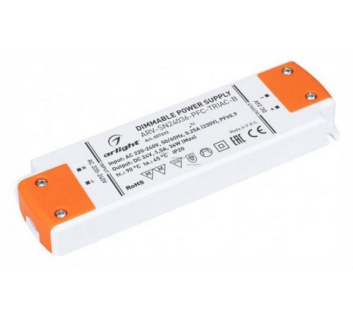 Блок питания Arlight 027633 ARV-SN24036-PFC-TRIAC-B Блок питания Arlight 027633 ARV-SN24036-PFC-TRIAC-B