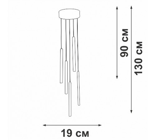Подвесной светильник Vitaluce V3045-0/5S V3045 Подвесной светильник Vitaluce V3045-0/5S V3045