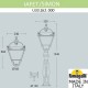 Наземный высокий светильник Fumagalli U33.162.000.BXH27 Simon