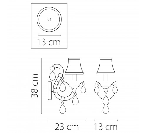 Бра Osgona 726611 Princia Бра Osgona 726611 Princia
