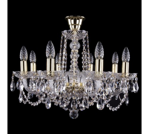 Подвесная люстра Bohemia Ivele Crystal 1402/8/195/G/tube 1402 Подвесная люстра Bohemia Ivele Crystal 1402/8/195/G/tube 1402