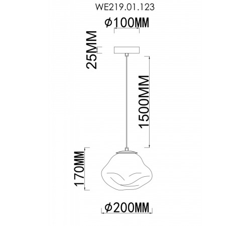 Подвесной светильник Wertmark WE219.01.123 Isola Подвесной светильник Wertmark WE219.01.123 Isola