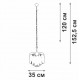 Подвесная люстра Vitaluce V53570-8/7 V53570