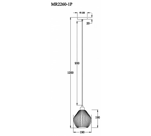 Подвесной светильник MyFar MR2260-1P Beata Подвесной светильник MyFar MR2260-1P Beata