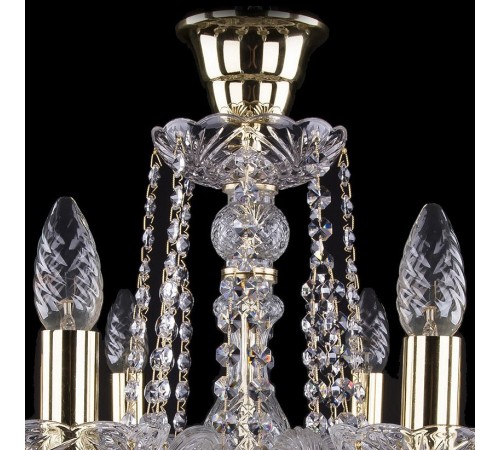 Подвесная люстра Bohemia Ivele Crystal 1402/8/195/G/tube 1402 Подвесная люстра Bohemia Ivele Crystal 1402/8/195/G/tube 1402