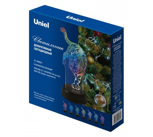 Зверь декоративный ULI-M506 RGB/3AA TIGER/BLACK UL-00008401 Зверь декоративный ULI-M506 RGB/3AA TIGER/BLACK UL-00008401