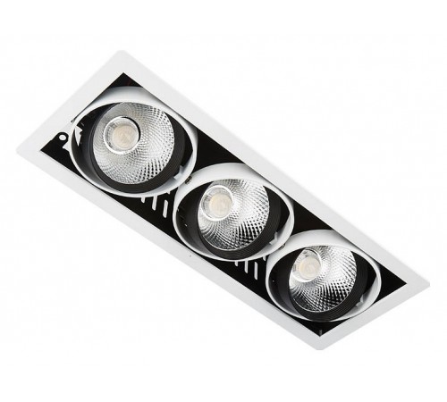 Встраиваемый светильник Ambrella T813 BK/CH 3*12W 4200K Classic T81 Встраиваемый светильник Ambrella T813 BK/CH 3*12W 4200K Classic T81