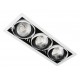 Встраиваемый светильник Ambrella T813 BK/CH 3*12W 4200K Classic T81