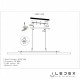 Подвесной светильник iLedex 9498P-46W-3000K GL-BR-WH Zoom