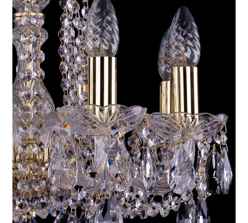 Подвесная люстра Bohemia Ivele Crystal 1402/8/141/G 1402 Подвесная люстра Bohemia Ivele Crystal 1402/8/141/G 1402