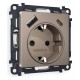 Розетка с заземлением и 2хUSB type A и C, без рамки Ambrella Volt MA640010 Quant