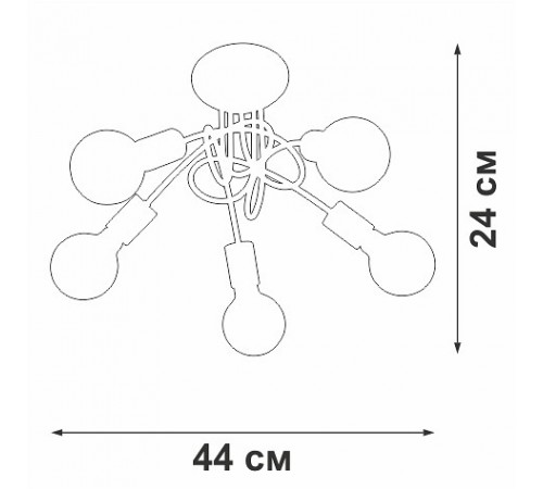 Потолочная люстра Vitaluce V37270-8/5PL V37270
