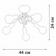 Потолочная люстра Vitaluce V37270-8/5PL V37270