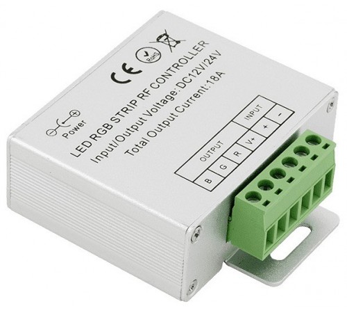 Контроллер-регулятор цвета RGB с пультом ДУ SWG RF-RGB-S-18A-WH1 RF RGB Контроллер-регулятор цвета RGB с пультом ДУ SWG RF-RGB-S-18A-WH1 RF RGB