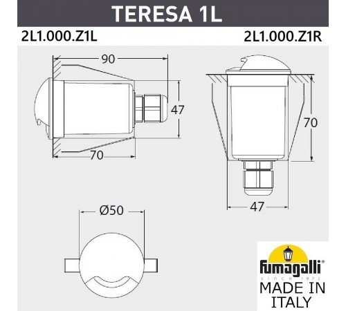 Встраиваемый светильник Fumagalli 2L1.000.000.LXZ1L Teresa Встраиваемый светильник Fumagalli 2L1.000.000.LXZ1L Teresa