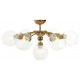 Люстра на штанге LUMINA DECO LDC 8040-7 F.GD+PR Devoli