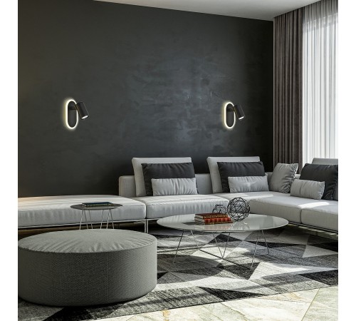 Бра Escada 10222/2LED Black Omega Бра Escada 10222/2LED Black Omega