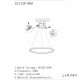 Подвесной светильник iLedex 10112P/1-24W-3000K-D800 BR Axis