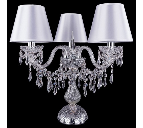 Настольная лампа декоративная Bohemia Ivele Crystal 1403L/3/141-39/Ni/SH21-160 5703 Настольная лампа декоративная Bohemia Ivele Crystal 1403L/3/141-39/Ni/SH21-160 5703