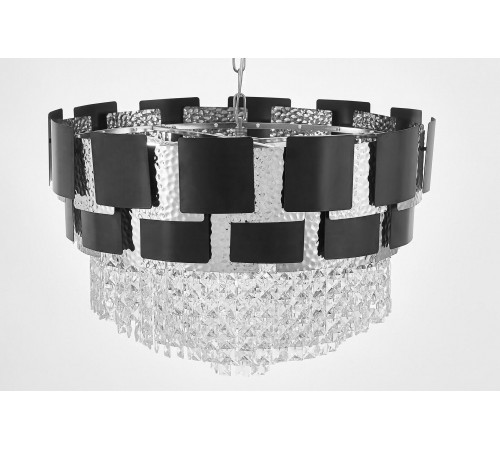 Подвесная люстра LUMINA DECO LDP 7045-600 BK+CHR MOLINA Подвесная люстра LUMINA DECO LDP 7045-600 BK+CHR MOLINA