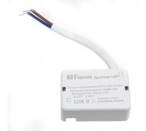 Блок питания с проводом Feron 29729 LB0162 Блок питания с проводом Feron 29729 LB0162