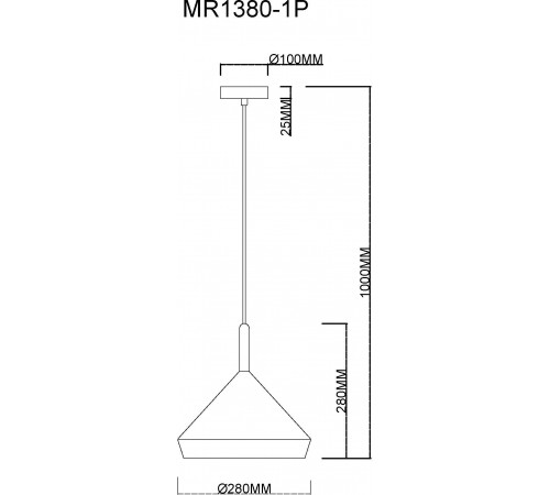 Подвесной светильник MyFar MR1380-1P Adele Подвесной светильник MyFar MR1380-1P Adele
