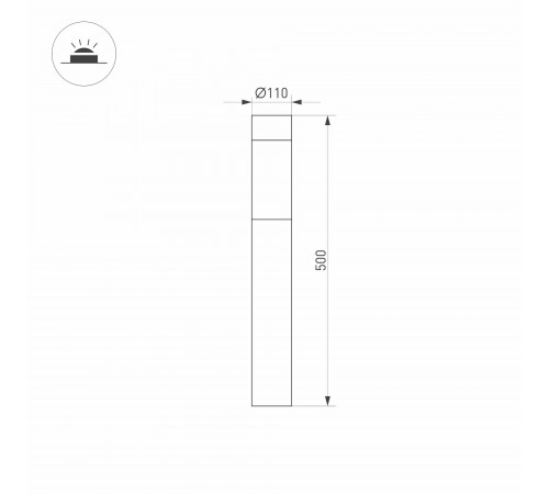 Наземный низкий светильник Arlight 046612 LGD-STEM Наземный низкий светильник Arlight 046612 LGD-STEM