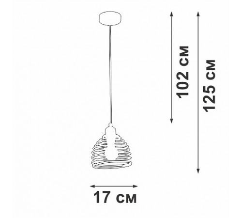 Подвесной светильник Vitaluce V2854-1/1S V2854 Подвесной светильник Vitaluce V2854-1/1S V2854