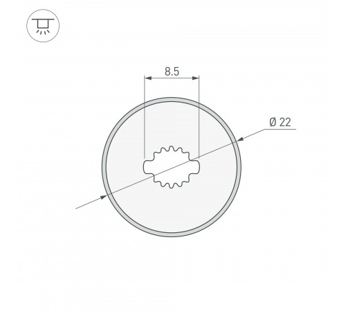 Профиль накладной гибкий Arlight 045866 WPH-FLEX Профиль накладной гибкий Arlight 045866 WPH-FLEX