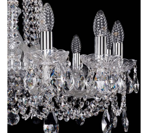Подвесная люстра Bohemia Ivele Crystal 1402/12/240/Ni 1402 Подвесная люстра Bohemia Ivele Crystal 1402/12/240/Ni 1402