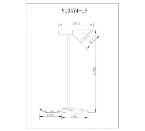 Торшер Moderli V10474-1F Turin Торшер Moderli V10474-1F Turin