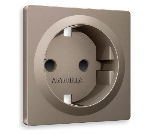 Накладка для розетки с заземлением и со шторками Ambrella Volt AP6370 Quant Накладка для розетки с заземлением и со шторками Ambrella Volt AP6370 Quant