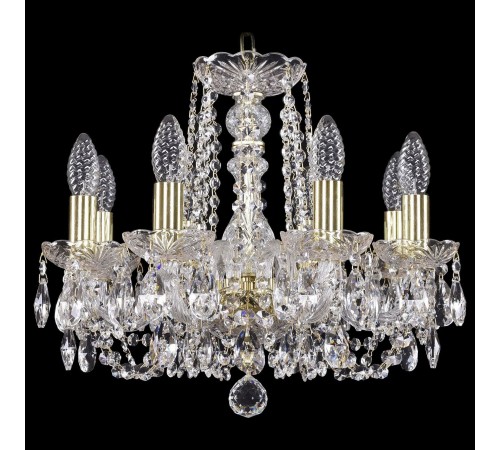 Подвесная люстра Bohemia Ivele Crystal 1402/8/141/G 1402 Подвесная люстра Bohemia Ivele Crystal 1402/8/141/G 1402