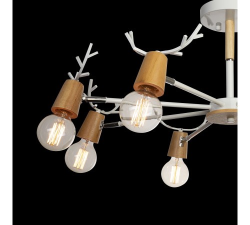 Люстра на штанге Loft it 10024/8 White Sven Люстра на штанге Loft it 10024/8 White Sven