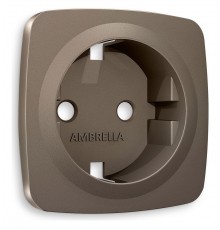 Накладка для розетки с заземлением Ambrella Volt OP6360 Quant