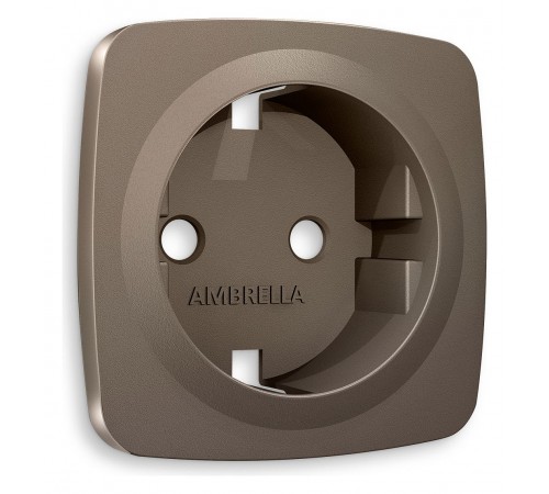 Накладка для розетки с заземлением Ambrella Volt OP6360 Quant Накладка для розетки с заземлением Ambrella Volt OP6360 Quant